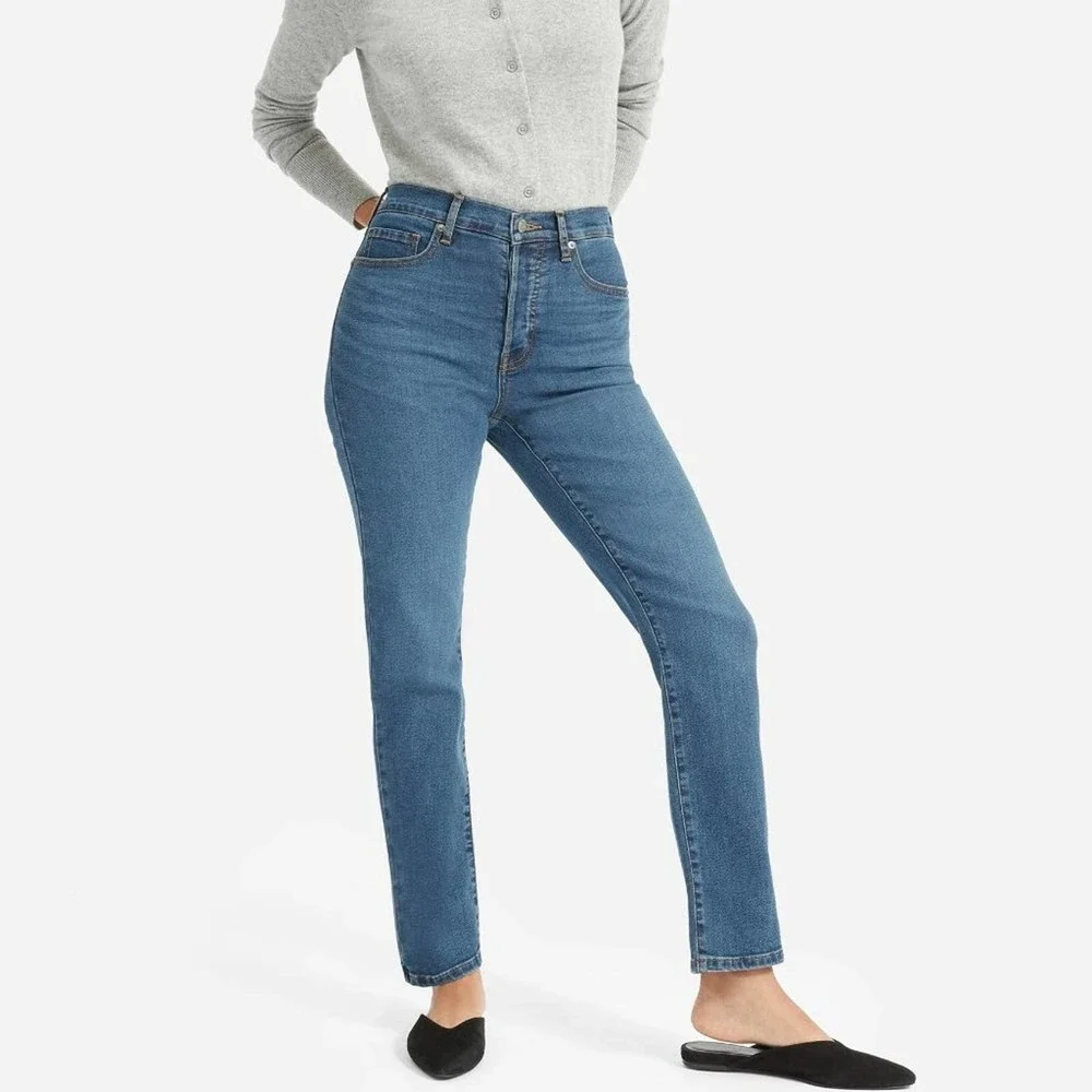 Everlane Regular High Rise Denim Jeans 27R 26" Inseam 2651 - Picture 1 of 8